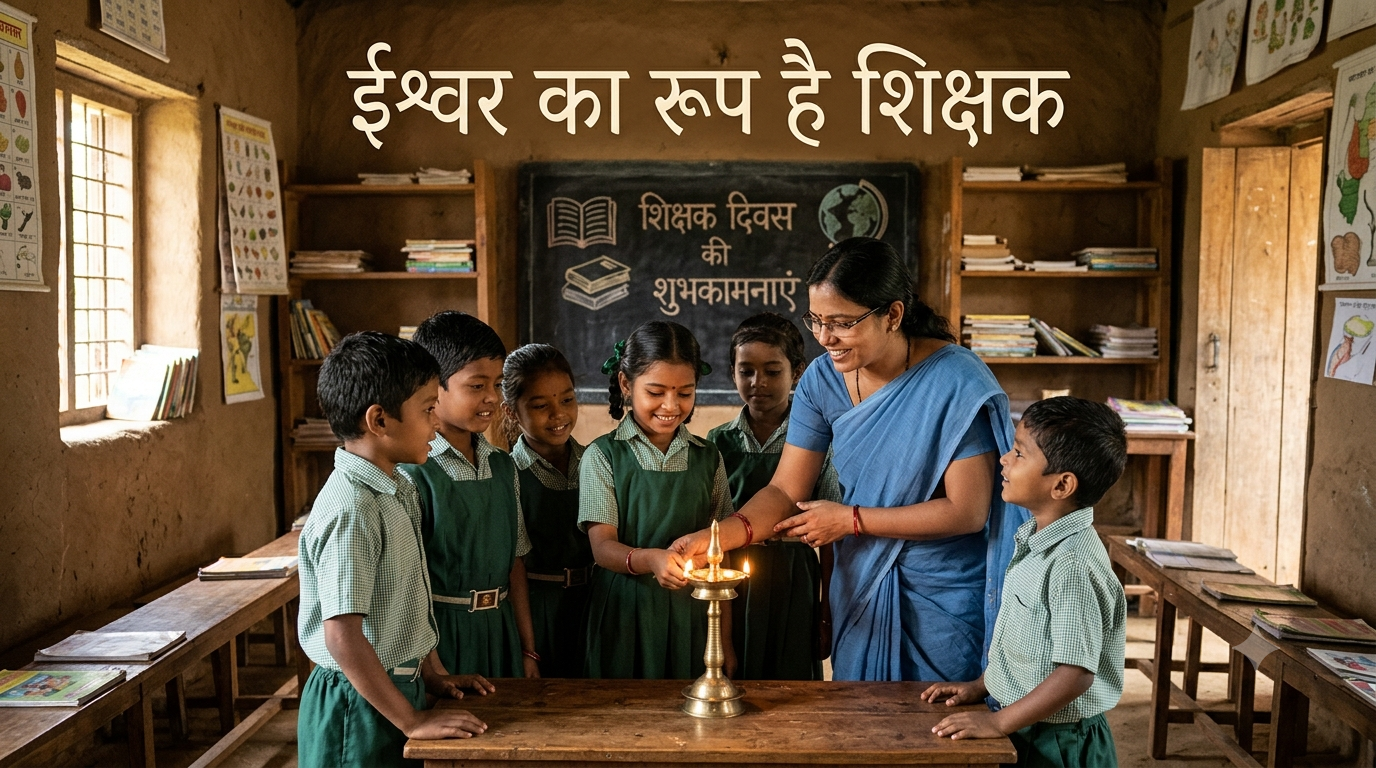 ईश्वर का रूप है शिक्षक